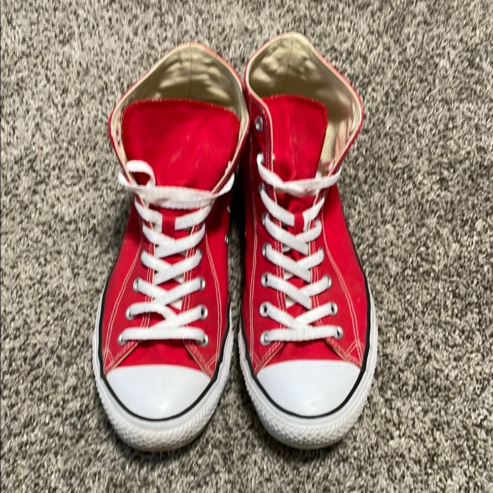 Red Converse High-Top Sneakers Men’s 12/Women’s 14